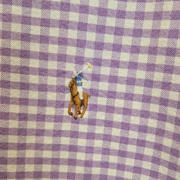 Ralph Lauren Men's Lavender Checkered Shirt - Picture 3 of 8
